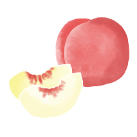 桃のイラスト